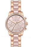 Michael Kors Ritz Chronograph Mother of Pearl White Dial Two Tone Steel Strap Watch For Women - MK6769 Authentic Buy Shop Now