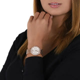 Michael Kors Camille Multifunction White Dial Rose Gold Steel Strap Watch For Women - MK6845 Authentic Buy Shop Now