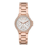 Michael Kors Camille Multifunction White Dial Rose Gold Steel Strap Watch For Women - MK6845 Authentic Buy Shop Now