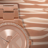 Michael Kors Tibby Quartz Rose Gold Dial Rose Gold Steel Strap Watch For Women - MK6880 Authentic Buy Shop Now