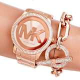 Michael Kors Tibby Quartz Rose Gold Dial Rose Gold Steel Strap Watch For Women - MK6880 Authentic Buy Shop Now
