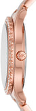 Michael Kors Layton Three Hand Red Dial Rose Gold Steel Strap Watch For Women - MK6893 Authentic Buy Shop Now