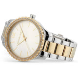 Michael Kors Layton Quartz Silver Dial Two Tone Steel Strap Watch For Women - MK6899 Authentic Buy Shop Now