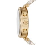 Michael Kors Parker Chronograph White Dial White Leather Strap Watch For Women - MK6916 Authentic Buy Shop Now