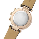 Michael Kors Parker Chronograph White Dial Brown Leather Strap Watch For Women - MK6917 Authentic Buy Shop Now