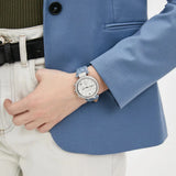 Michael Kors Parker Silver Dial Blue Leather Strap Watch For Women - MK6936 Authentic Buy Shop Now
