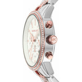 Michael Kors Ritz Chronograph Silver Dial Two Tone Steel Strap Watch For Women - MK6938 Authentic Buy Shop Now