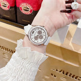 Michael Kors Oversized Sport Quartz White Dial White Rubber Strap Watch For Women - MK6945 Authentic Buy Shop Now