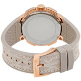 Michael Kors Sidney Chronograph White Dial Beige Leather Strap Watch For Women - MK6949 Authentic Buy Shop Now