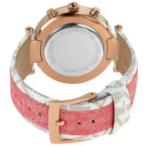 Michael Kors Parker Chronograph White Dial Two Tone Leather Strap Watch For Women - MK6951 Authentic Buy Shop Now