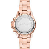Michael Kors Everest Chronograph Black Dial Rose Gold Steel Strap Watch for Women - MK6972 Authentic Buy Shop Now