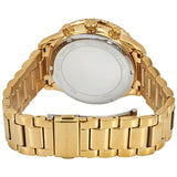 Michael Kors Layton Chronograph Gold Dial Gold Steel Strap Watch For Women - MK6977 Authentic Buy Shop Now