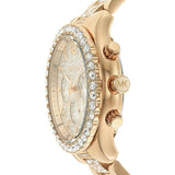 Michael Kors Layton Chronograph Gold Dial Gold Steel Strap Watch For Women - MK6977 Authentic Buy Shop Now