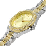 Michael Kors Lennox Three-Hand Gold Dial Two Tone Steel Strap Watch For Women - MK6988 Authentic Buy Shop Now
