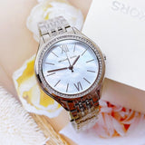 Michael Kors Mindy White Dial Silver Steel Strap Watch For Women - MK7075 Authentic Buy Shop Now