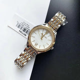Michael Kors Mindy Three Hand White Dial Two Tone Steel Strap Watch For Women - MK7084 Authentic Buy Shop Now