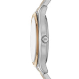 Michael Kors Mindy Three Hand White Dial Two Tone Steel Strap Watch For Women - MK7084 Authentic Buy Shop Now