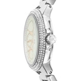 Michael Kors Camille Chronograph White Dial Silver Steel Strap Watch For Women - MK7198 Authentic Buy Shop Now