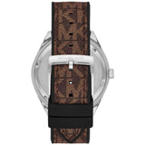 Michael Kors Jessa Multifunction Silver Dial Brown Leather Strap Watch For Women - MK7205 Authentic Buy Shop Now