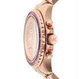 Michael Kors Everest Chronograph Rose Gold Dial Rose Gold Steel Strap Watch For Women - MK7211 Authentic Buy Shop Now