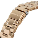 Michael Kors Everest Chronograph Silver Dial Rose Gold Steel Strap Watch For Women - MK7213 Authentic Buy Shop Now