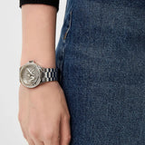 Michael Kors Lennox Quartz Silver Dial Silver Steel Strap Watch For Women - MK7234 Authentic Buy Shop Now