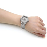 Michael Kors Lennox Quartz Silver Dial Silver Steel Strap Watch For Women - MK7234 Authentic Buy Shop Now