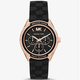 Michael Kors Jessa Quartz Black Dial Black Silicone Strap Watch For Women - MK7266 Authentic Buy Shop Now