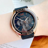 Michael Kors Jessa Quartz Black Dial Black Silicone Strap Watch For Women - MK7266 Authentic Buy Shop Now