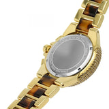 Michael Kors Camille Chronograph Brown Dial Two Tone Steel Strap Watch For Women - MK7269 Authentic Buy Shop Now