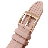 Michael Kors Mini Lennox Three-Hand Rose Gold Dial Pink Silicone Strap Watch For Women - MK7282 Authentic Buy Shop Now