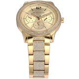 Michael Kors Tibby Multifunction Gold Dial Gold Steel Strap Watch For Women - MK7292 Authentic Buy Shop Now