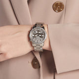 Michael Kors Ritz Chronograph Crystals Silver Dial Silver Steel Strap Watch For Women - MK7301 Authentic Buy Shop Now