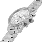 Michael Kors Ritz Chronograph Crystals Silver Dial Silver Steel Strap Watch For Women - MK7301 Authentic Buy Shop Now