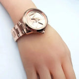 Michael Kors Brynn Analog Rose Gold Dial Rose Gold Steel Strap Watch For Women - MK7318 Authentic Buy Shop Now