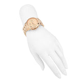 Michael Kors Runway Chronograph Rose Gold Dial Rose Gold Steel Strap Watch For Women - MK7327 Authentic Buy Shop Now