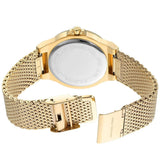 Michael Kors Lennox Three-Hand Gold Dial Gold Mesh Bracelet Watch For Women - MK7335 Authentic Buy Shop Now