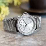 Michael Kors Lennox Three-Hand Silver Dial Silver Steel Strap Watch For Women - MK7337 Authentic Buy Shop Now