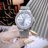 Michael Kors Lennox Three-Hand Silver Dial Silver Steel Strap Watch For Women - MK7337 Authentic Buy Shop Now
