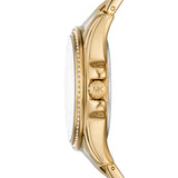 Michael Kors Mini Pilot Quartz Gold Dial Gold Steel Strap Watch For Women - MK7366 Authentic Buy Shop Now