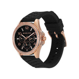 Michael Kors Mini Pilot Black Dial Black Silicone Strap Watch For Women - MK7373 Authentic Buy Shop Now