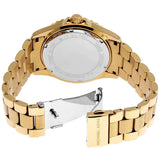 Michael Kors Everest Three Hand Mother of Pearl White Dial Gold Steel Strap Watch For Women - MK7401 Authentic Buy Shop Now