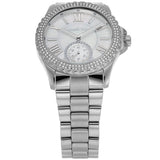 Michael Kors Everest Three hand Silver Dial Silver Steel Strap Watch For Women - MK7403 Authentic Buy Shop Now