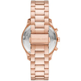 Michael Kors Berkley Chronograph Green Dial Rose Gold Steel Strap Watch For Women - MK7412 Authentic Buy Shop Now