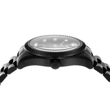 Michael Kors Lexington Lux Black Dial Black Steel Strap Watch For Women - MK7442 Authentic Buy Shop Now