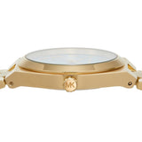 Michael Kors Lennox Analog Blue Dial Gold Steel Strap Watch for Women - MK7460 Authentic Buy Shop Now