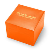 Michael Kors Runway Chronograph Limited Edition Orange Dial Orange Steel Strap Watch for - MK7477LE Authentic Buy Shop Now