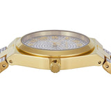 Michael Kors Lennox Pavé Crystals Silver Dial Two Tone Steel Strap Watch for Women - MK7487 Authentic Buy Shop Now