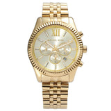 Michael Kors Lexington Gold Dial Gold Steel Strap Watch for Men - MK8281 Authentic Buy Shop Now