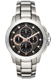 Michael Kors Ryker Chronograph Black Dial Silver Steel Strap Watch For Men - MK8528 Authentic Buy Shop Now